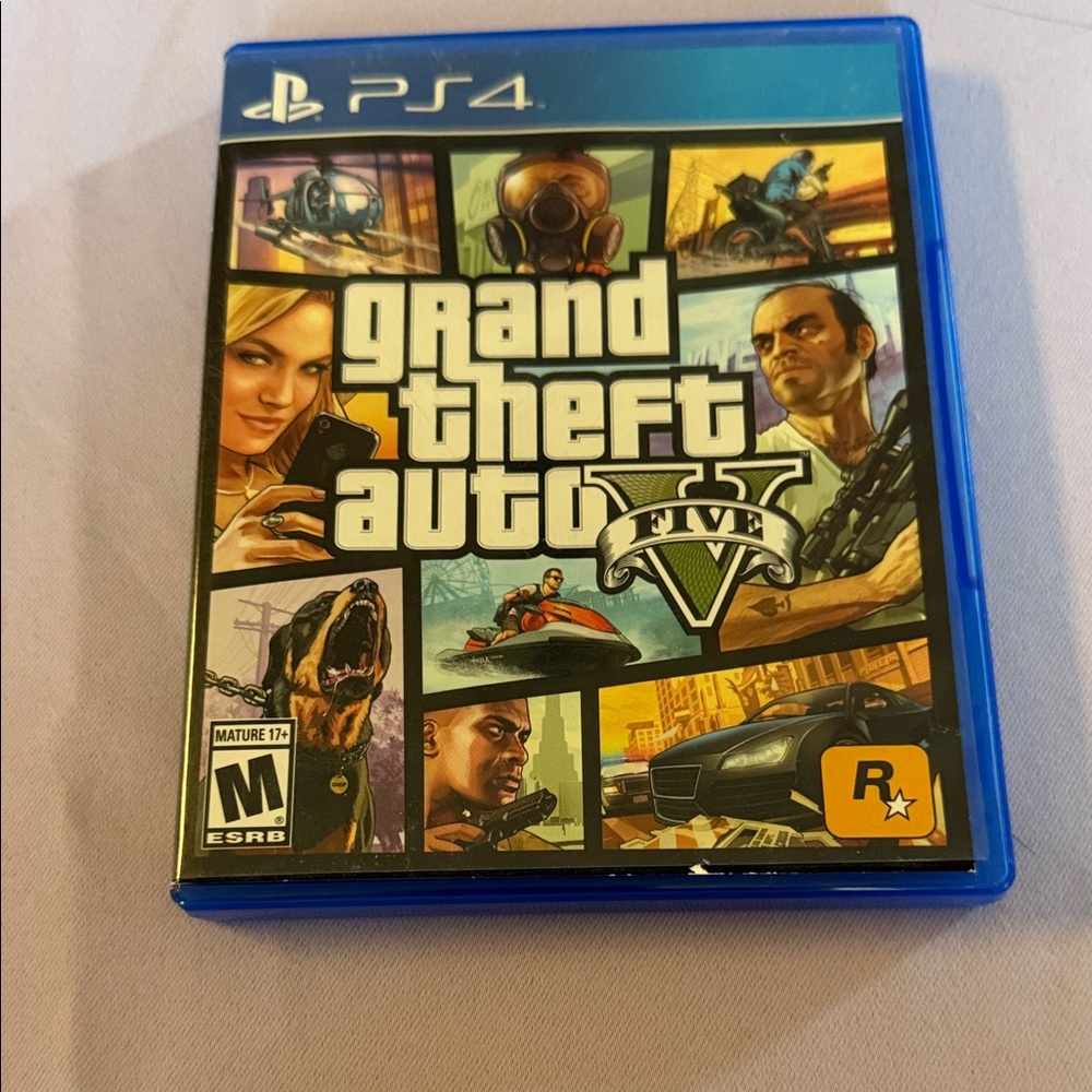 Grand Theft Auto V for PS4 - Blue Case